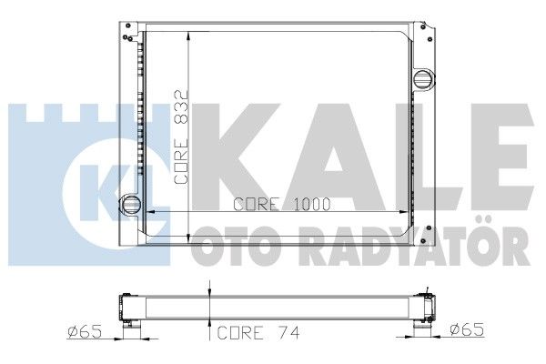 KALE OTO RADYATÖR Radiators, Motora dzesēšanas sistēma 262700